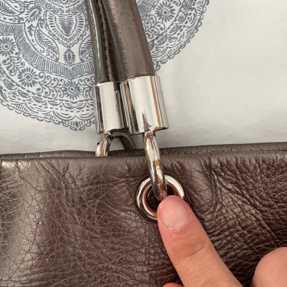 Marc Jacobs Metallic Leather Tote Bag - Picture 6 of 16